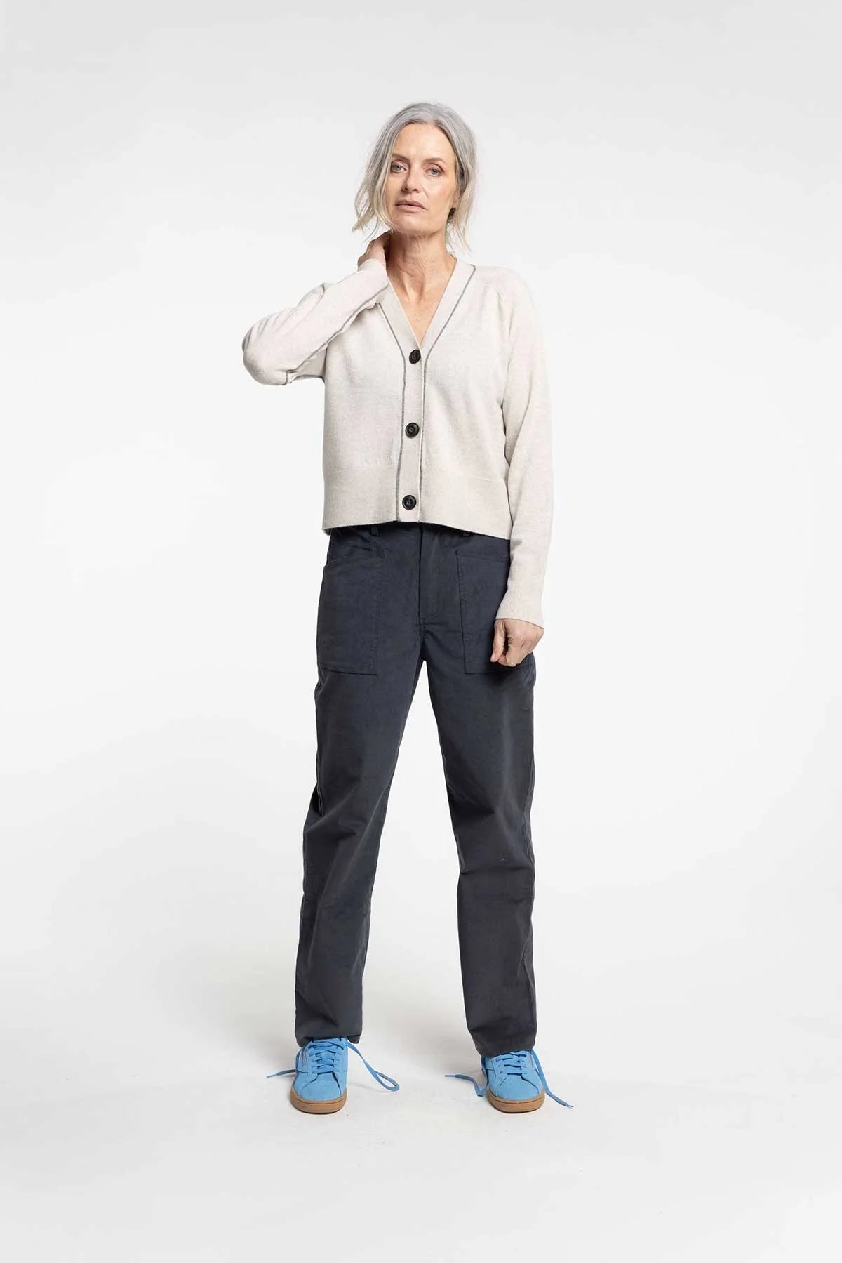 Newlands | Treadlight Trouser | Airforce Blue | Palm Boutique