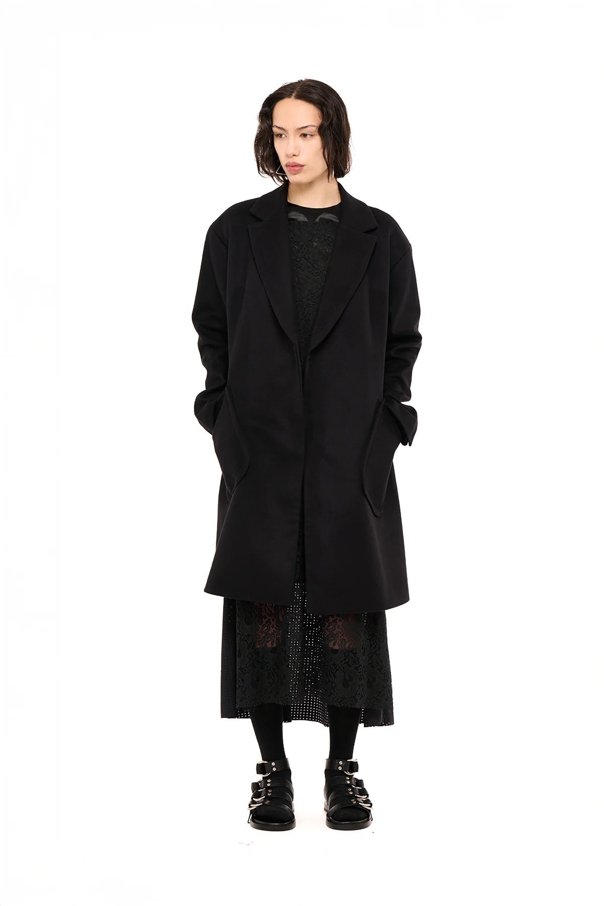 NOM*d | After - Party Coat | Luxe Melton Black | Palm Boutique