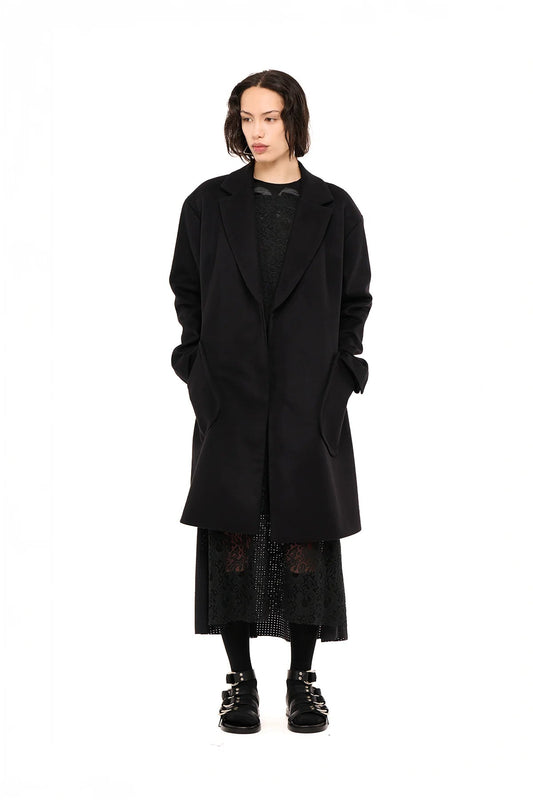 NOM*d | After - Party Coat | Luxe Melton Black | Palm Boutique