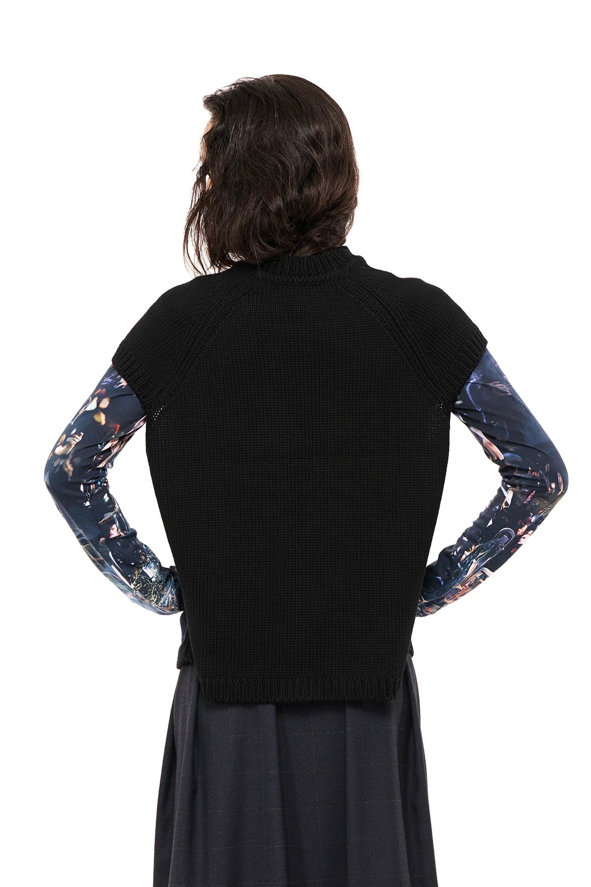 NOM*d | Block Party Vest | Black/Navy | Palm Boutique