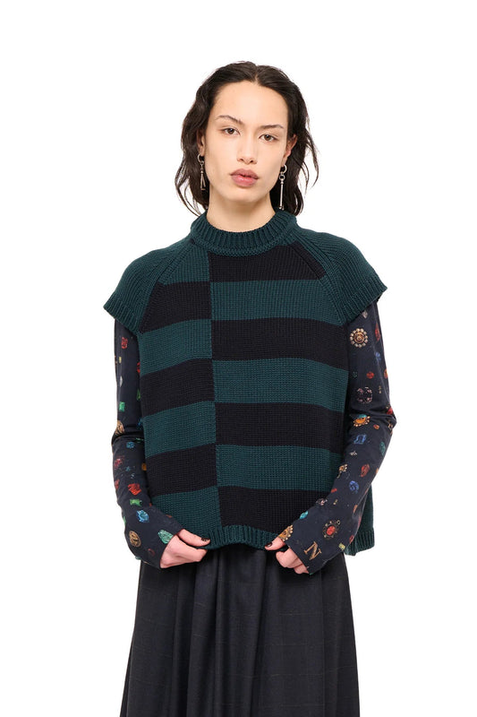 NOM*d | Block Party Vest | Forest/Navy | Palm Boutique