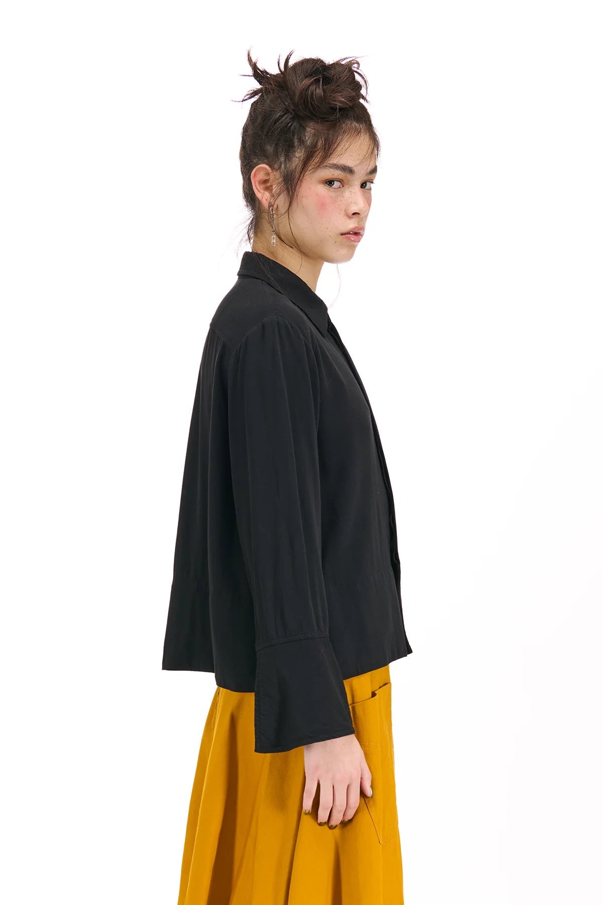 NOM*d | College Shirt | Black | Palm Boutique