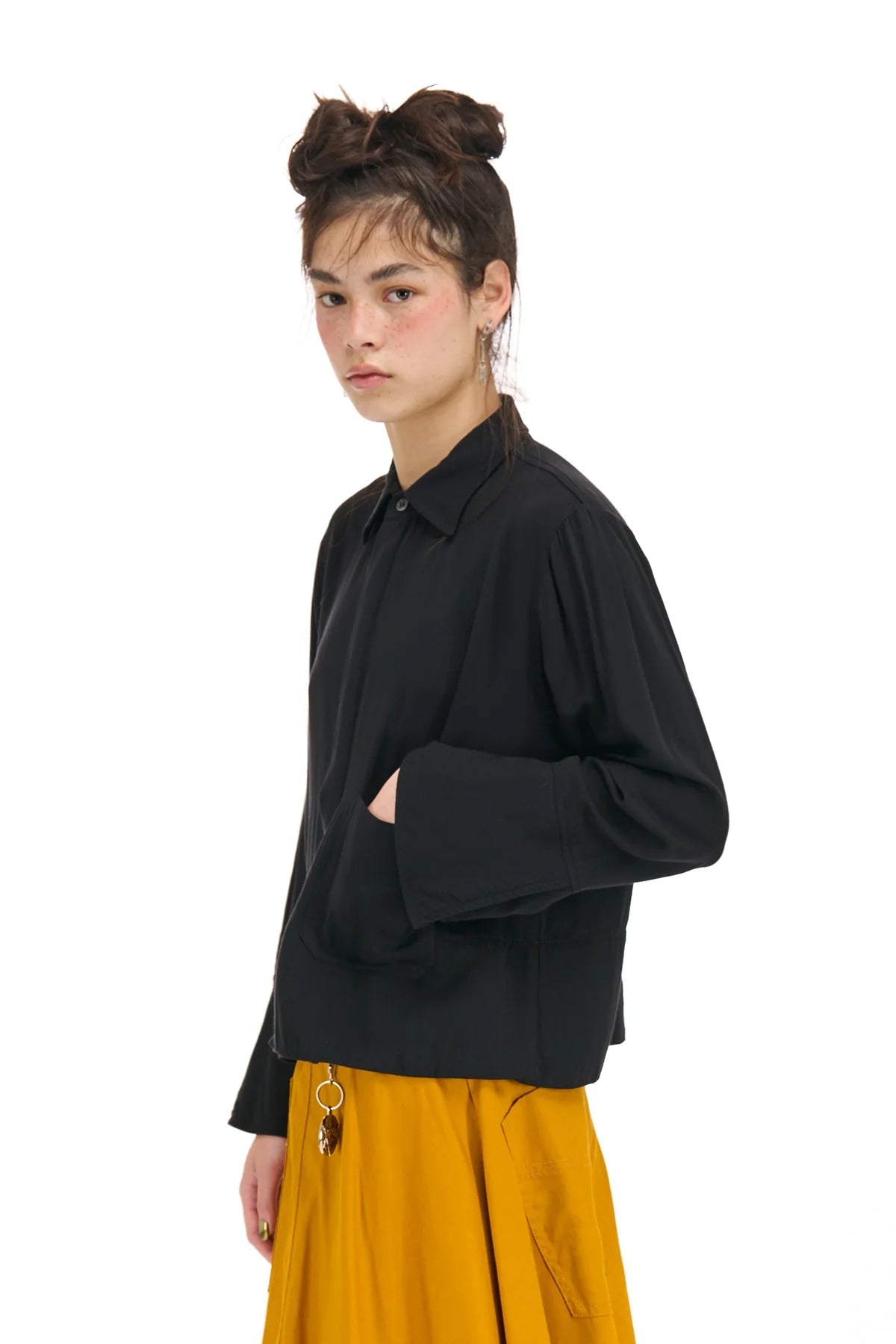 NOM*d | College Shirt | Black | Palm Boutique