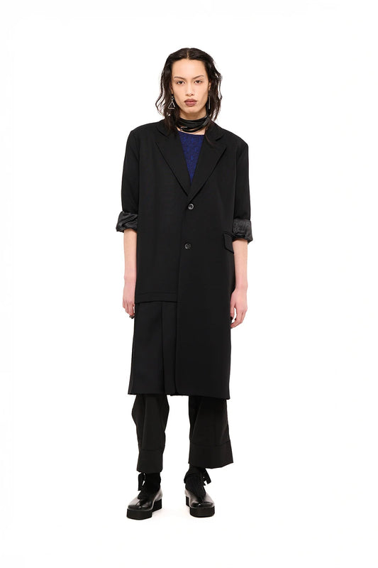 NOM*d | De - Pleat Coat | Black | Palm Boutique