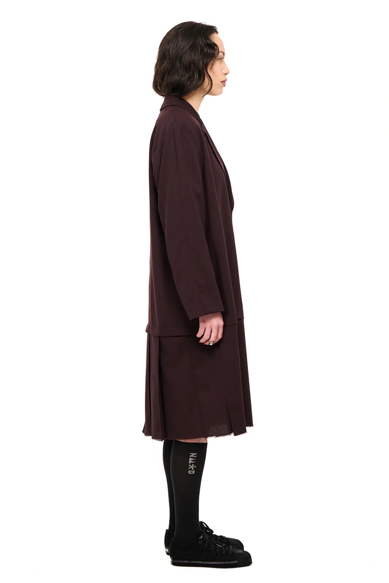 NOM*d | De - Pleat Coat | Mahogany | Palm Boutique