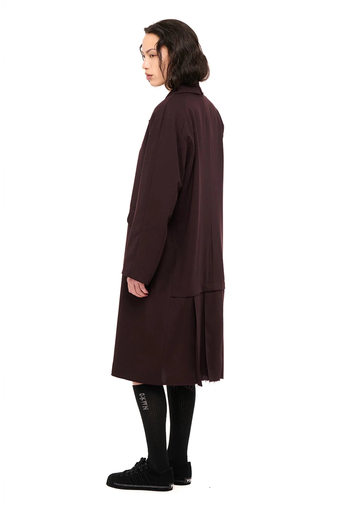 NOM*d | De - Pleat Coat | Mahogany | Palm Boutique