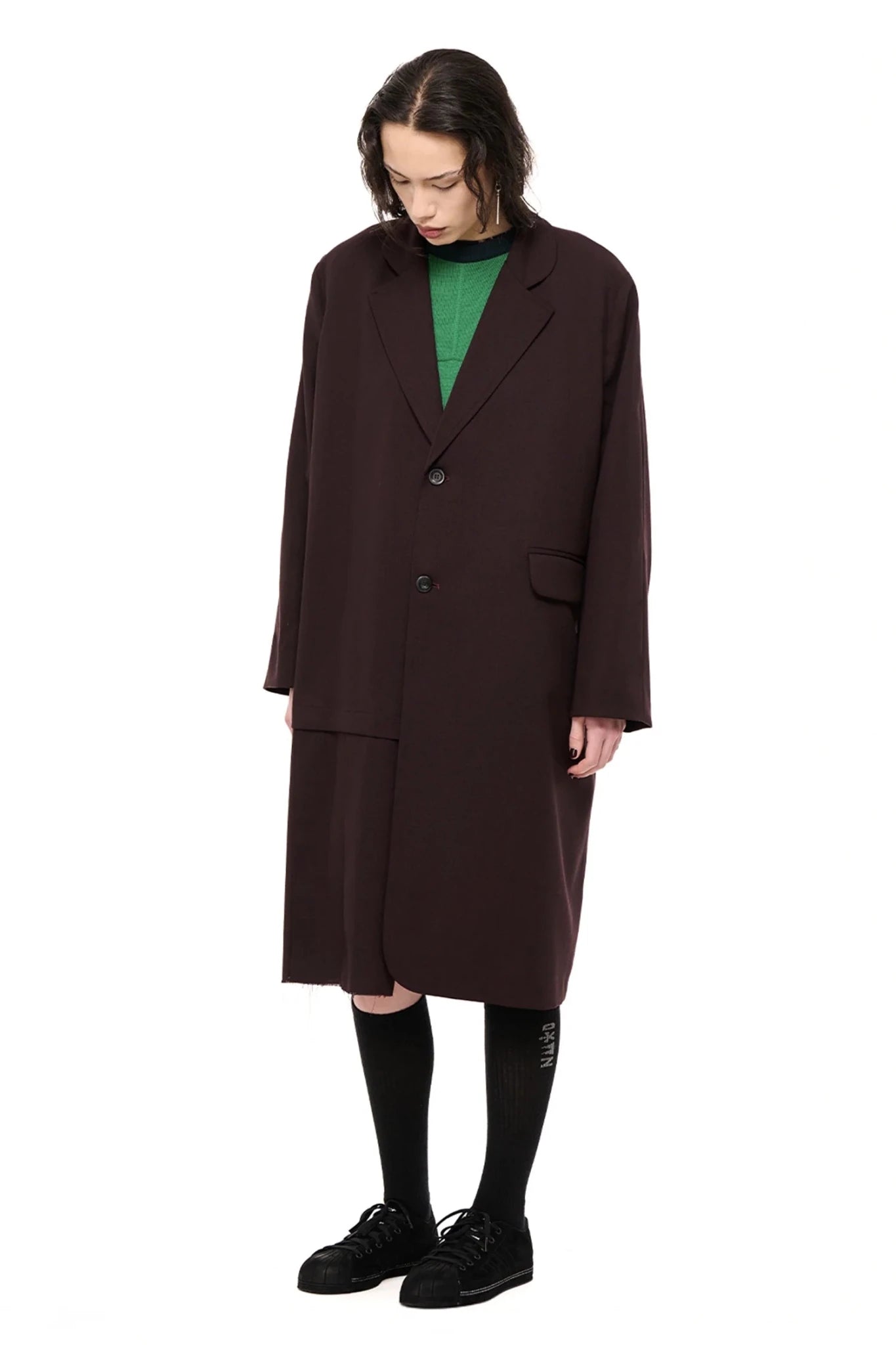 NOM*d | De - Pleat Coat | Mahogany | Palm Boutique