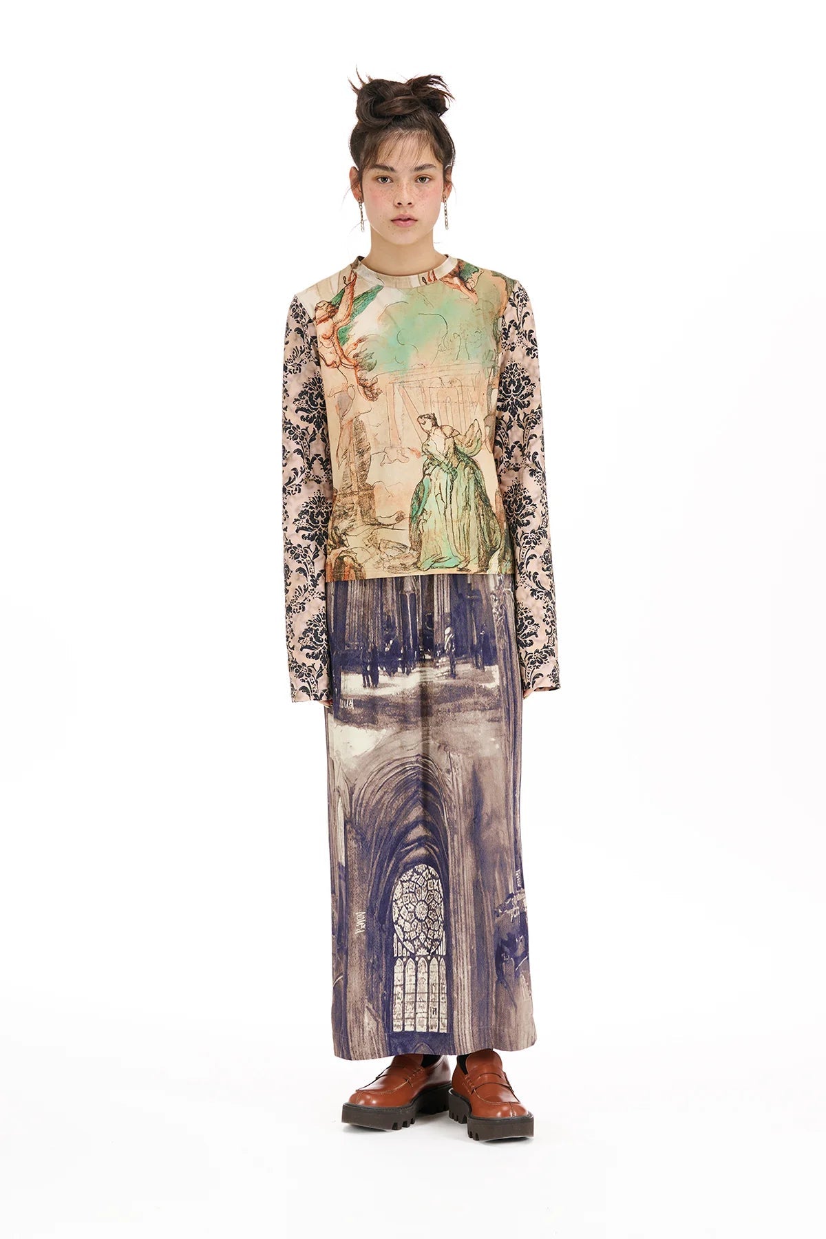 NOM*d | Everytime Skirt | Gothic Print | Palm Boutique