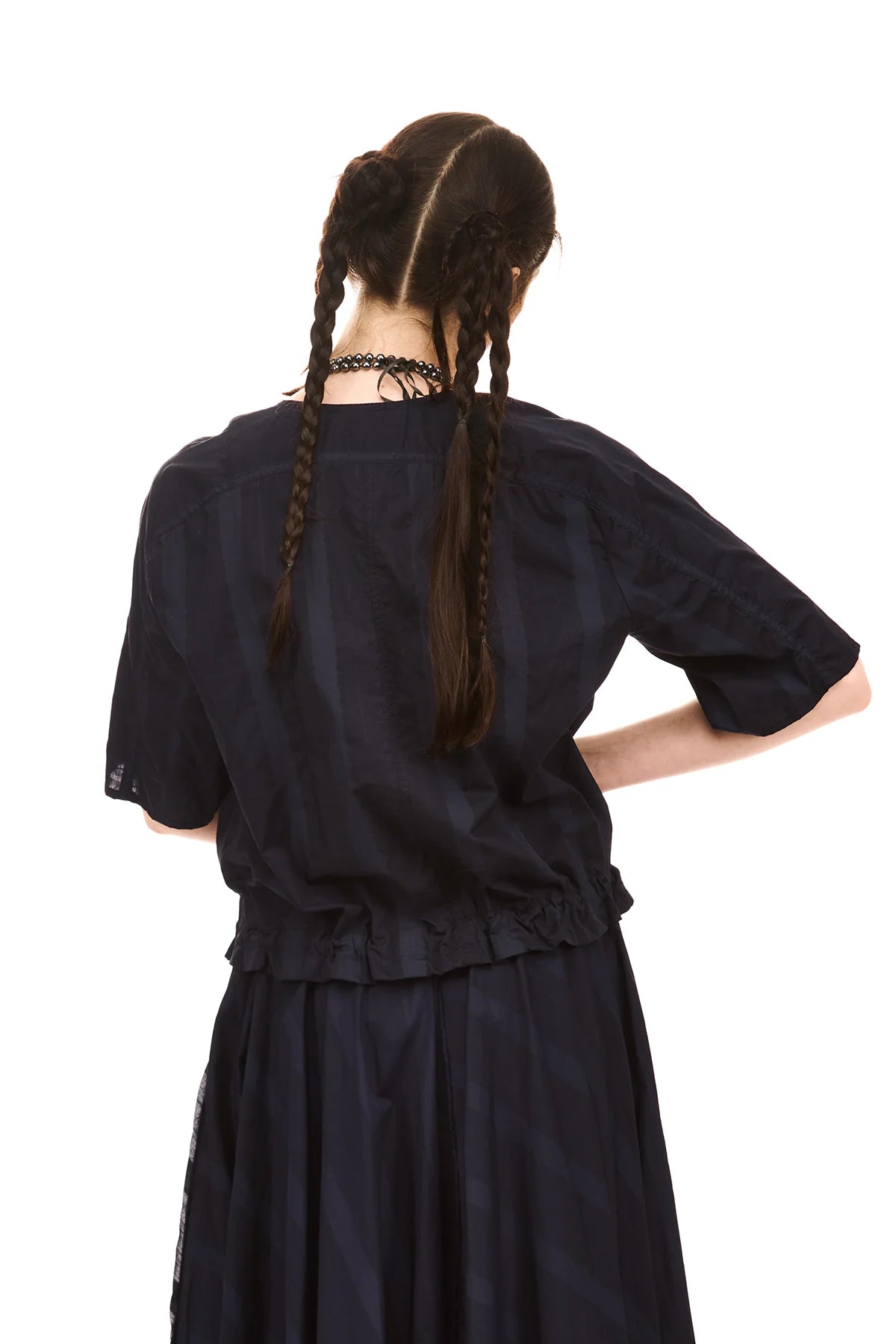 NOM*d | Grid Blouson | Midnight | Palm Boutique