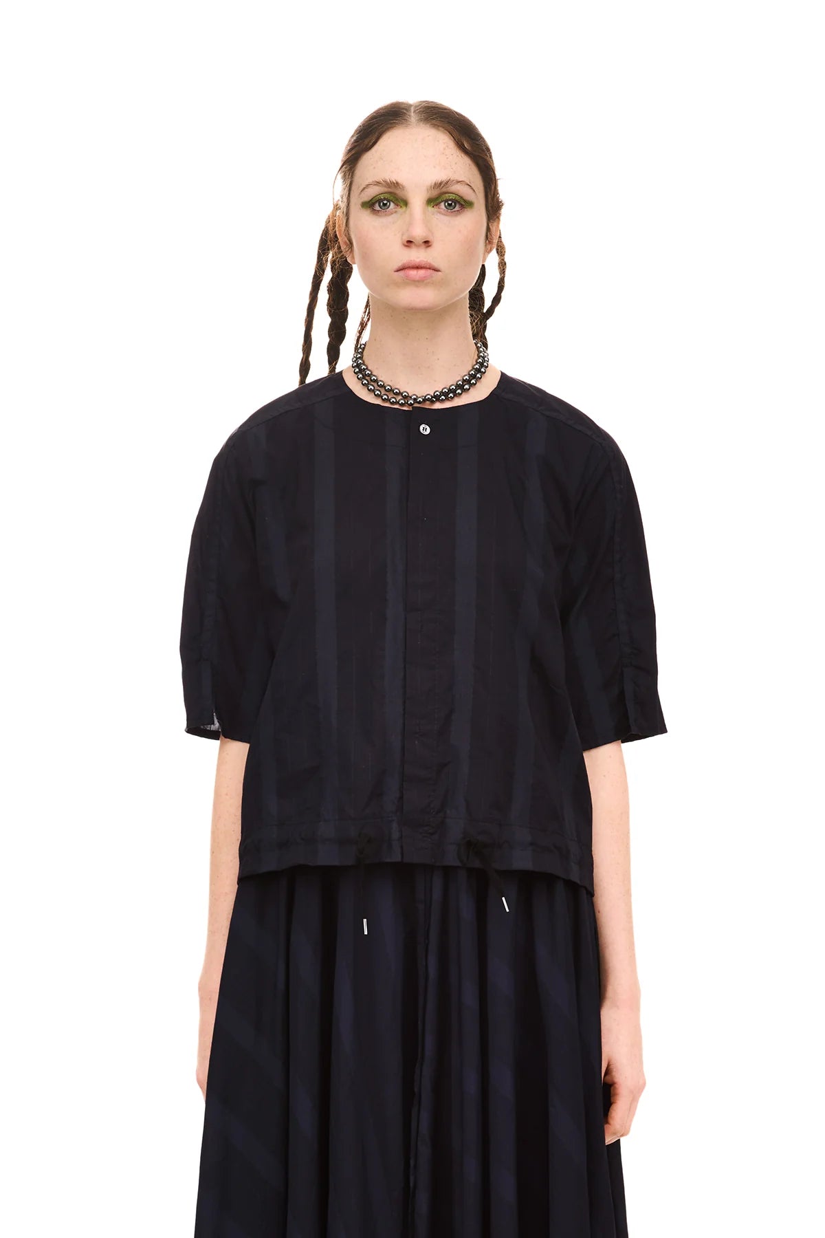 NOM*d | Grid Blouson | Midnight | Palm Boutique