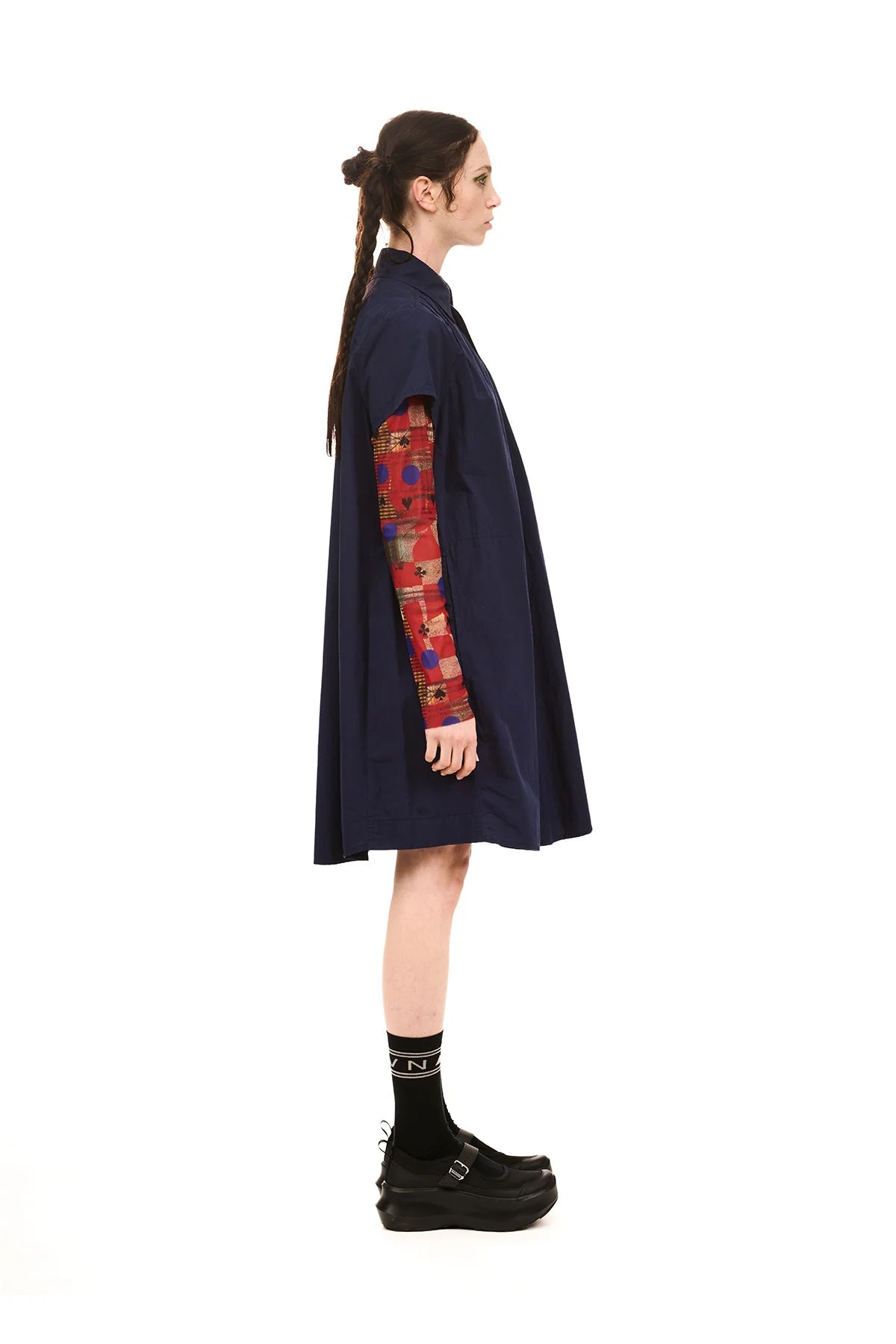 NOM*d | Grid Shirt Dress | Midnight | Palm Boutique