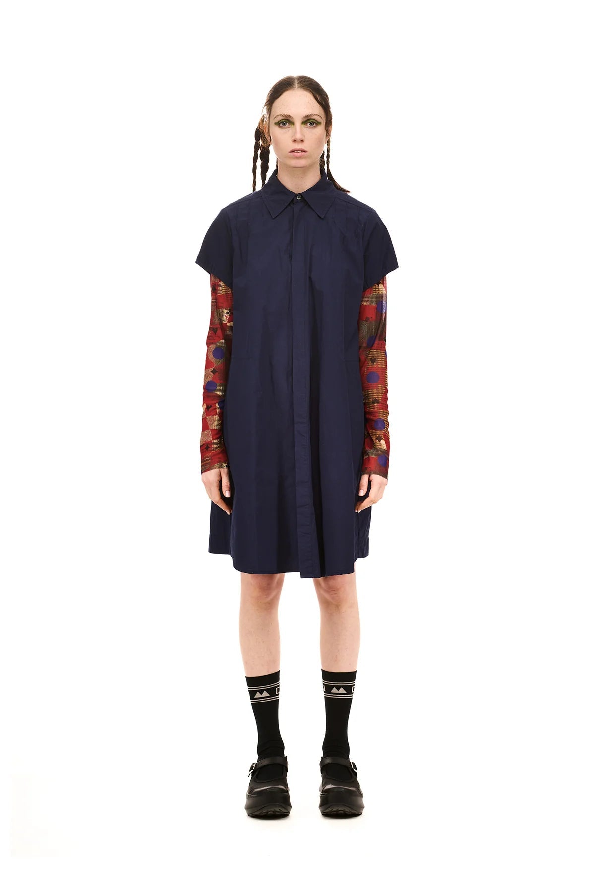 NOM*d | Grid Shirt Dress | Midnight | Palm Boutique