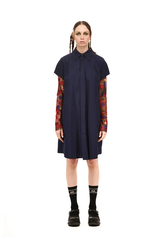 NOM*d | Grid Shirt Dress | Midnight | Palm Boutique
