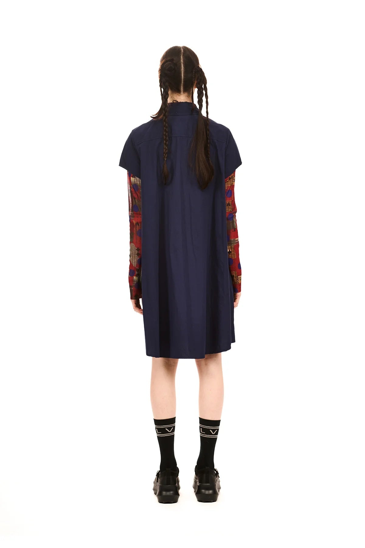 NOM*d | Grid Shirt Dress | Midnight | Palm Boutique