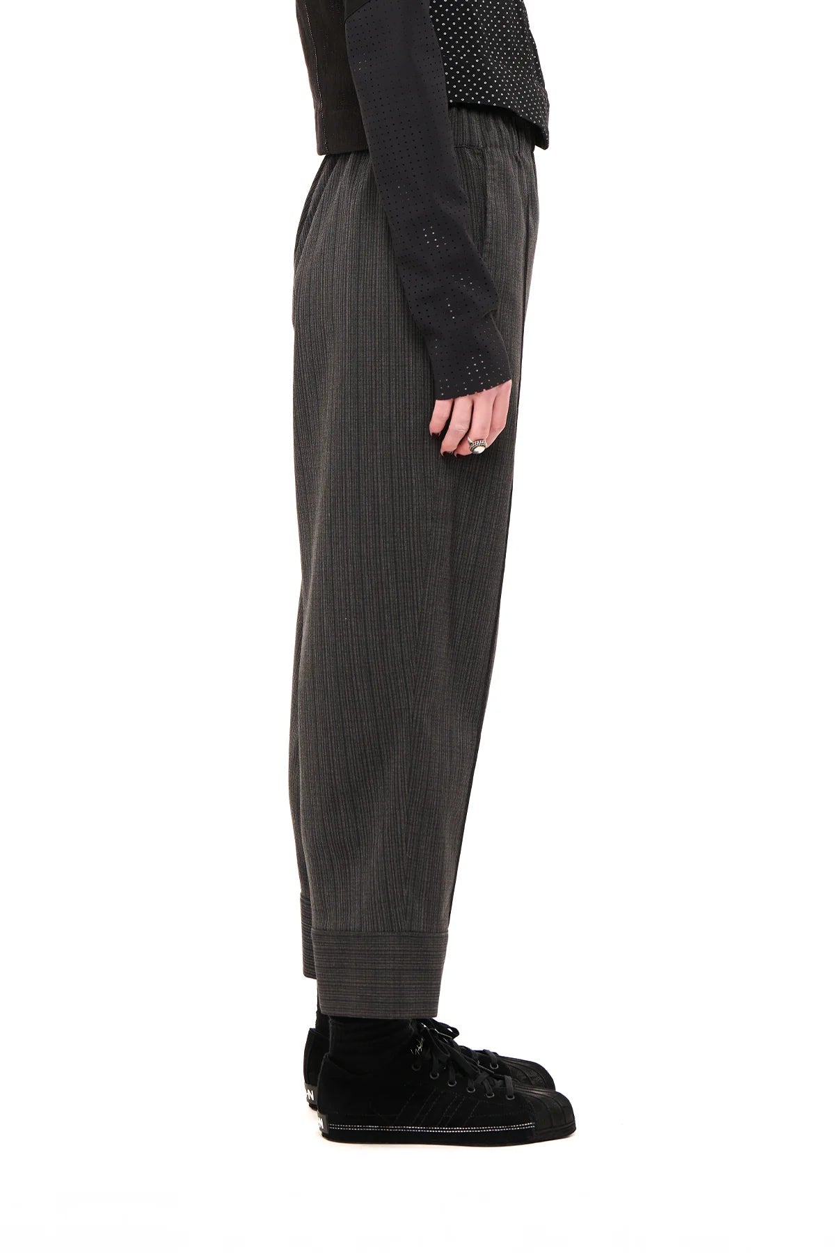 NOM*d | Groove Pant | Charcoal Stripe | Palm Boutique