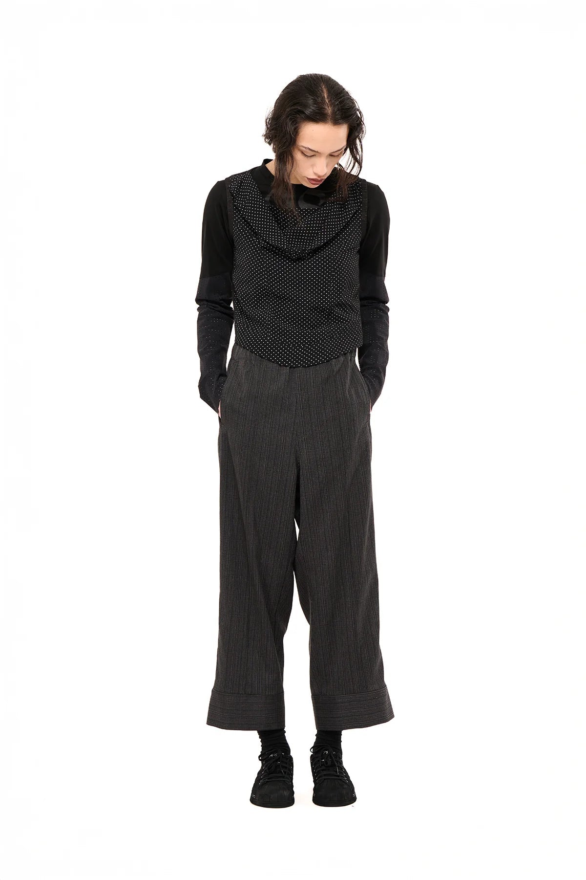 NOM*d | Groove Pant | Charcoal Stripe | Palm Boutique