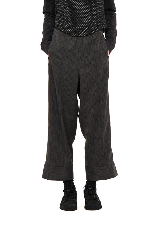 NOM*d | Groove Pant | Charcoal Stripe | Palm Boutique