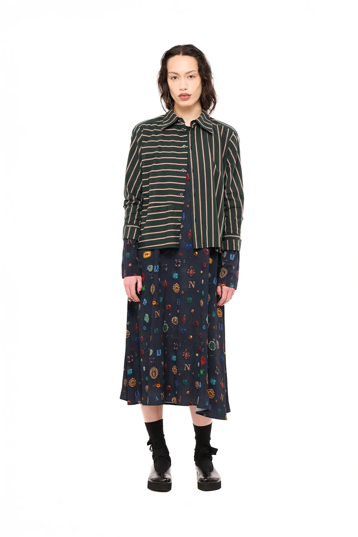 NOM*d | Line Dance Shirt | Evergreen | Palm Boutique