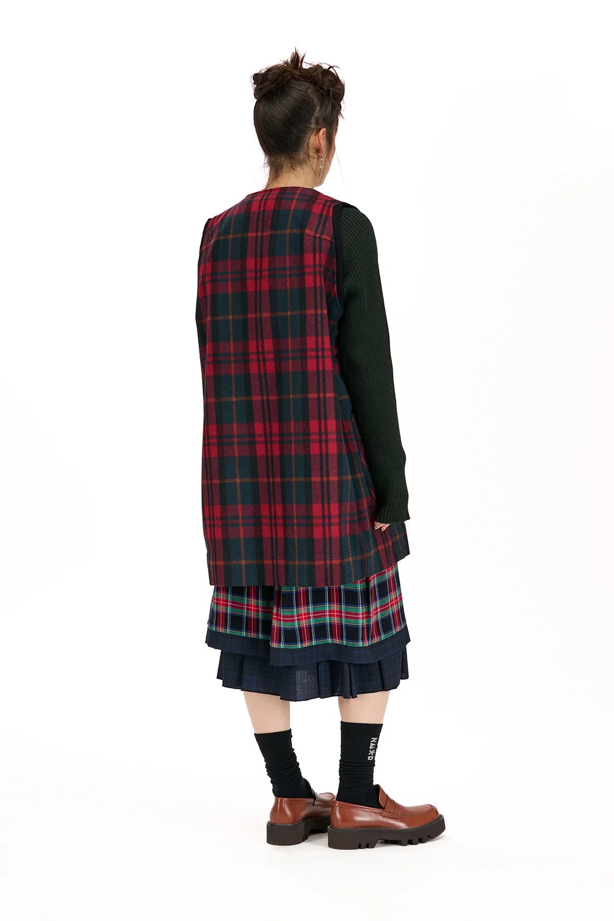 NOM*d | Observation Vest | Tartan Red | Palm Boutique