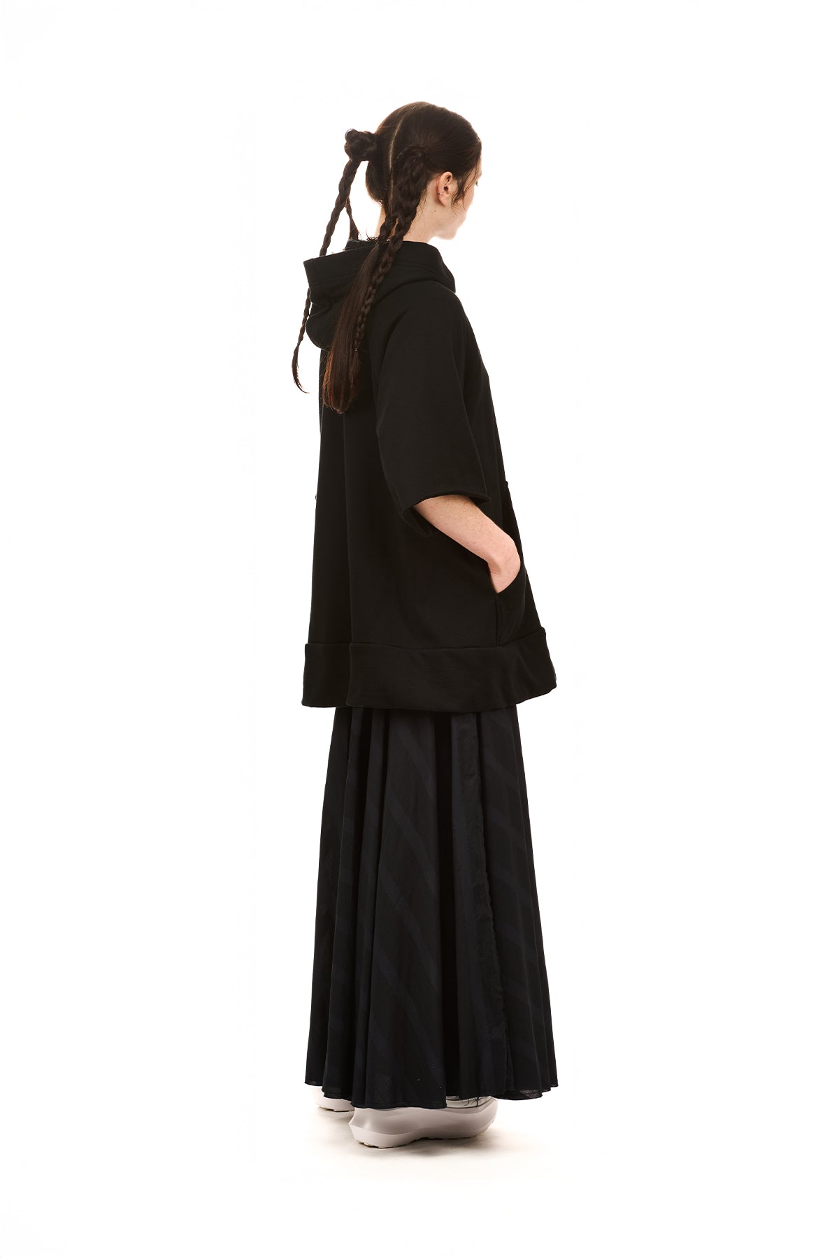 NOM*d | Olympus Hoodie | Black Sweatshirting | Palm Boutique