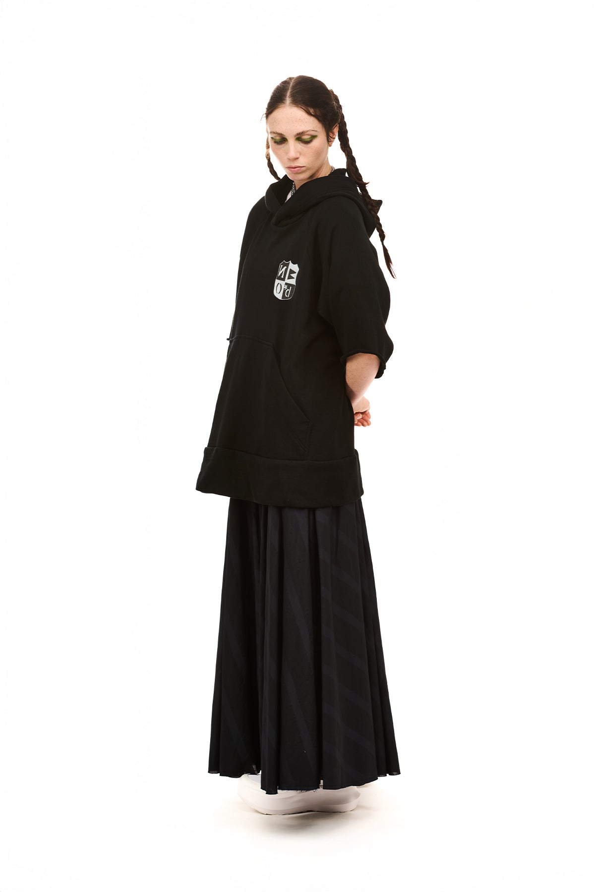NOM*d | Olympus Hoodie | Black Sweatshirting | Palm Boutique