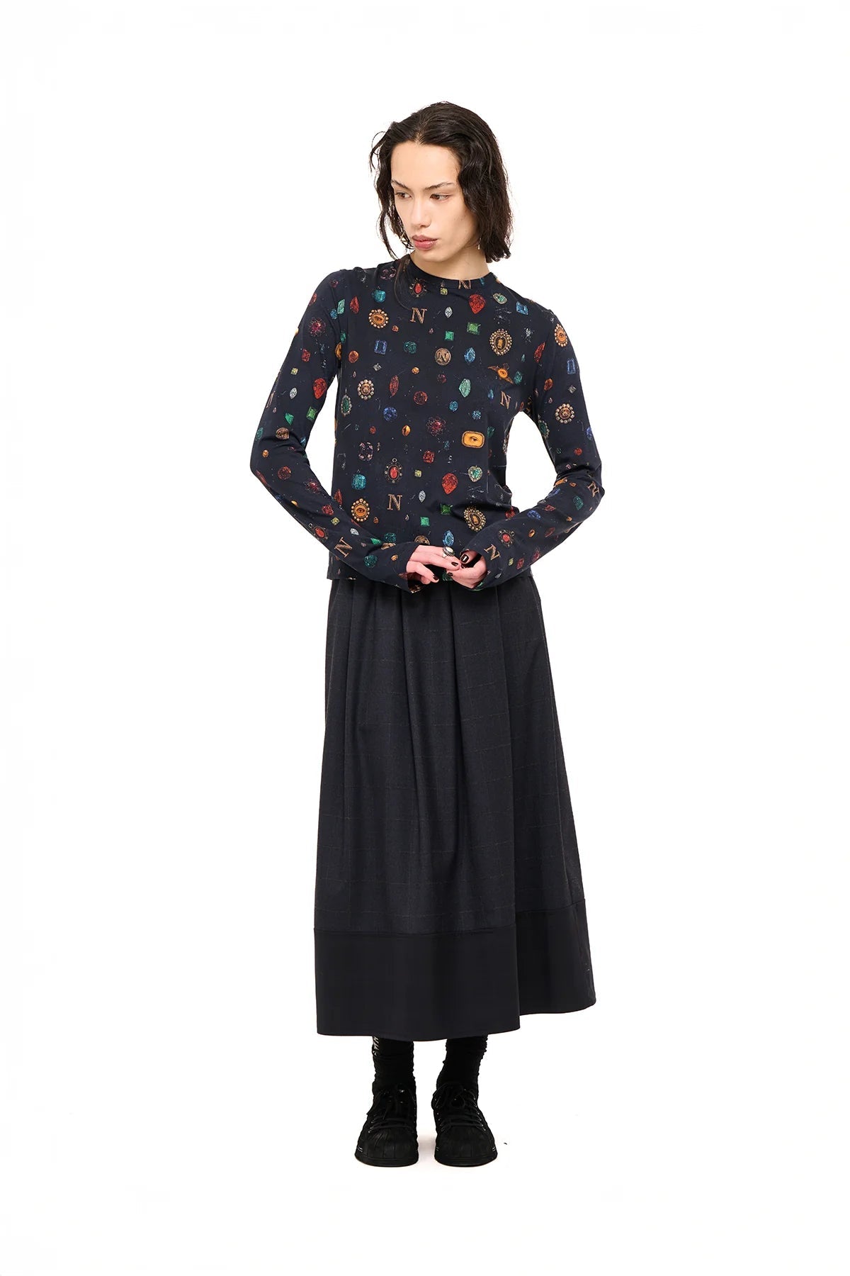 NOM*d | Play Time Long Sleeve | Bejeweled Print | Palm Boutique