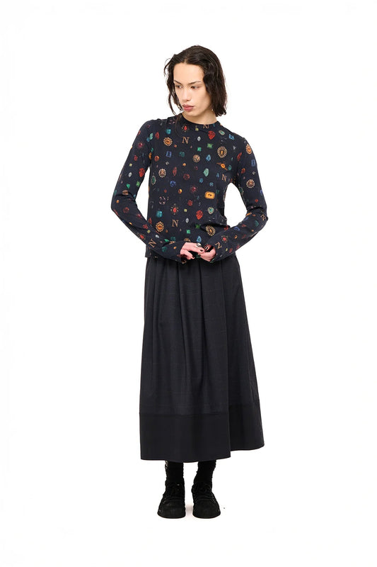 NOM*d | Play Time Long Sleeve | Bejeweled Print | Palm Boutique