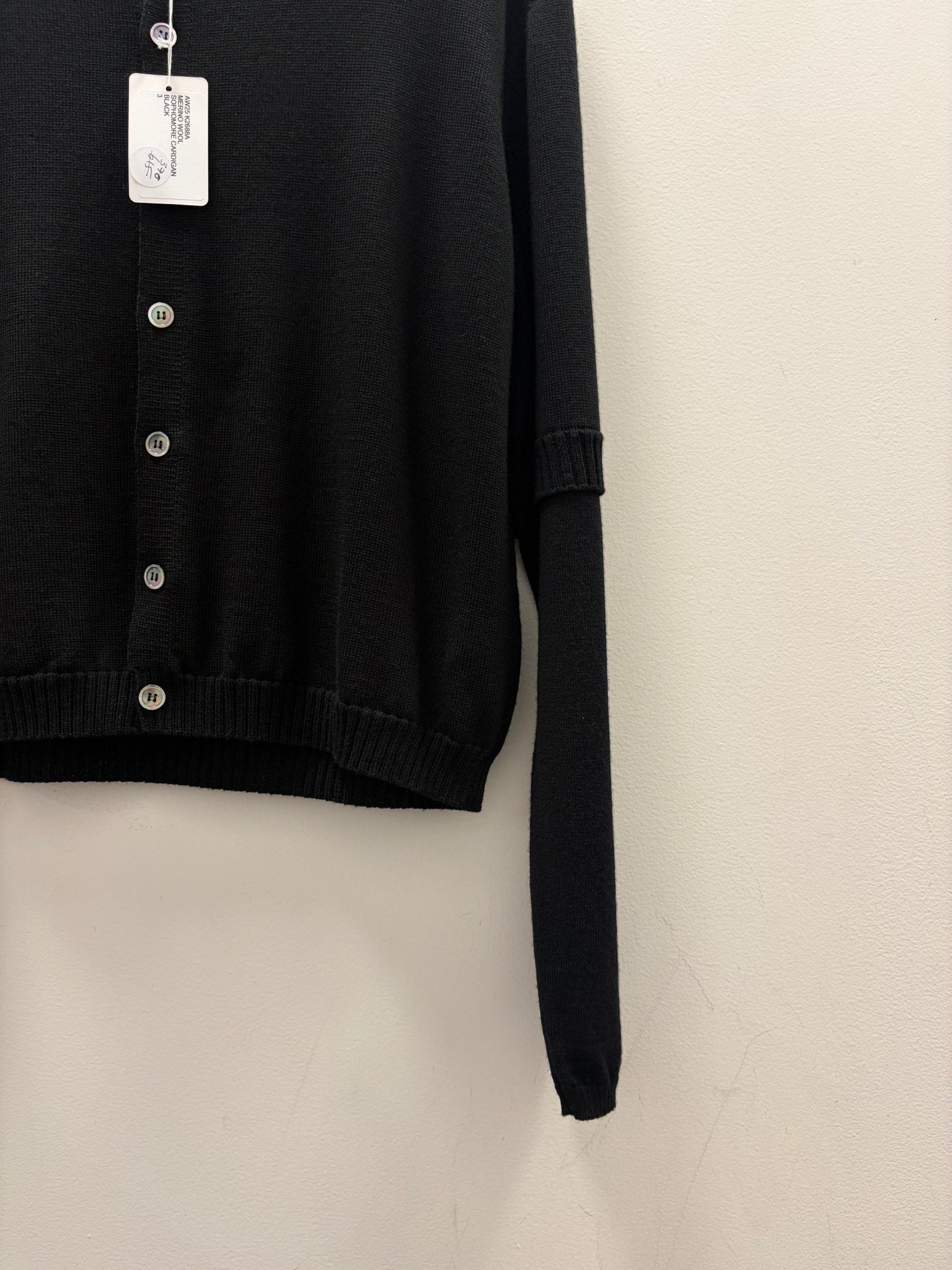 NOM*d | Sophomore Cardigan | Black | Palm Boutique