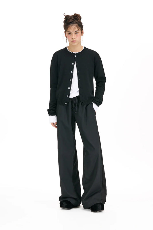NOM*d | Stroller Pant | Black Gaberdine | Palm Boutique