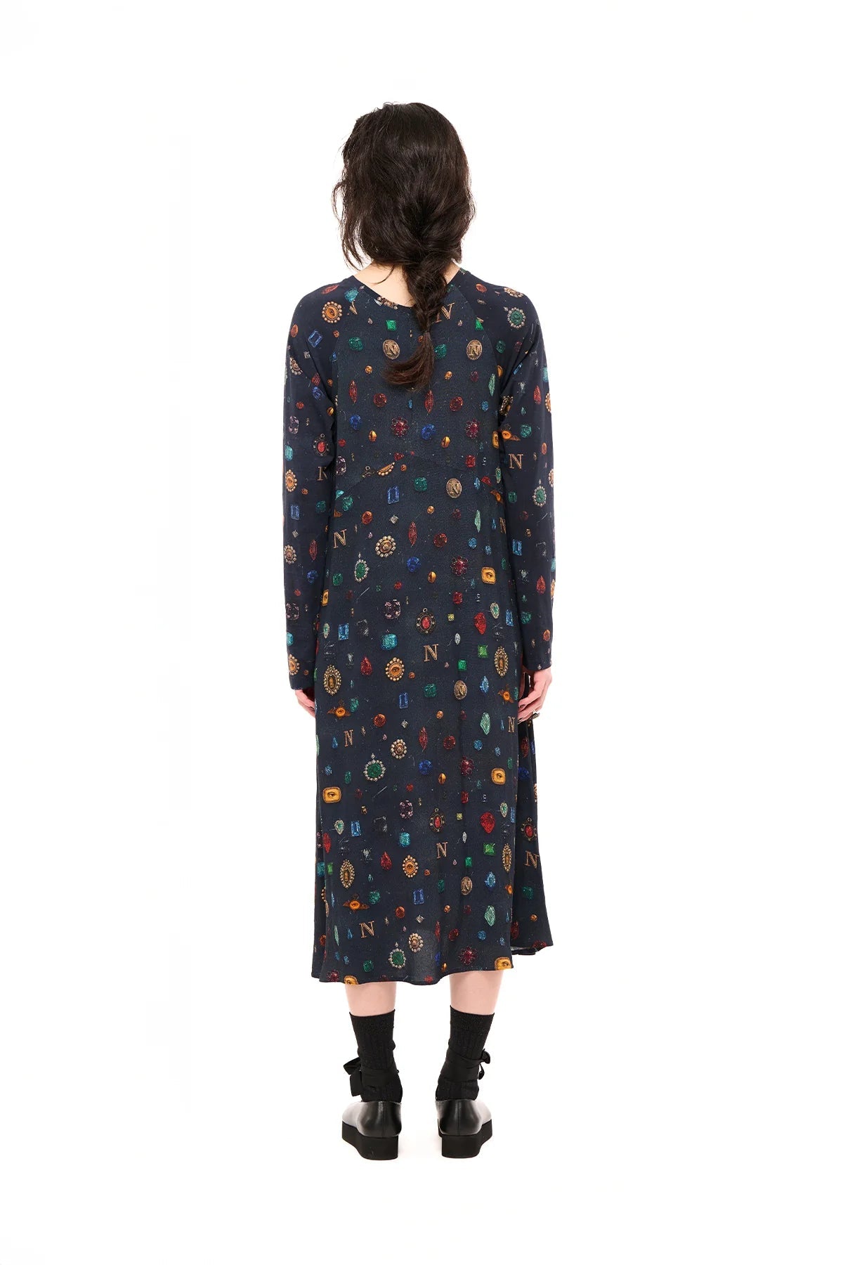 NOM*d | Unmixed Slip Dress | Bejeweled Print | Palm Boutique