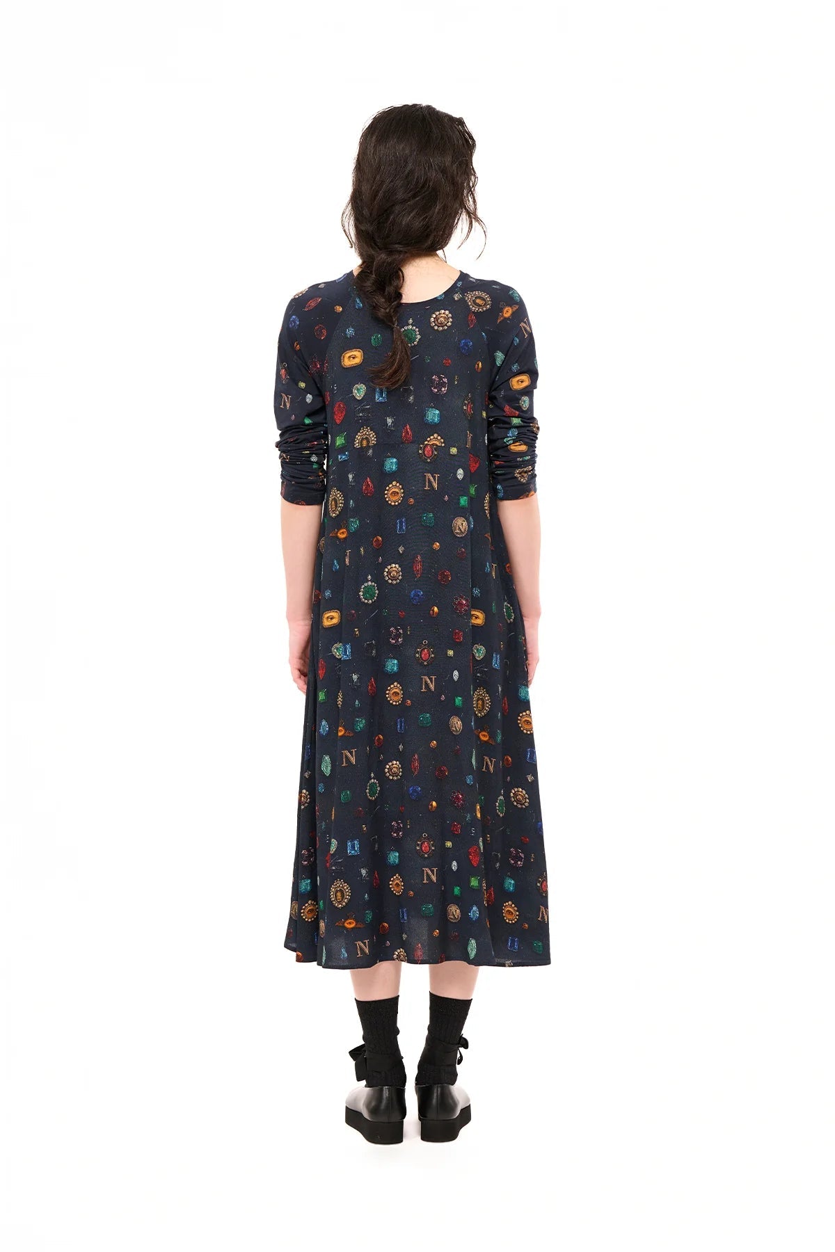 NOM*d | Unmixed Slip Dress | Bejeweled Print | Palm Boutique