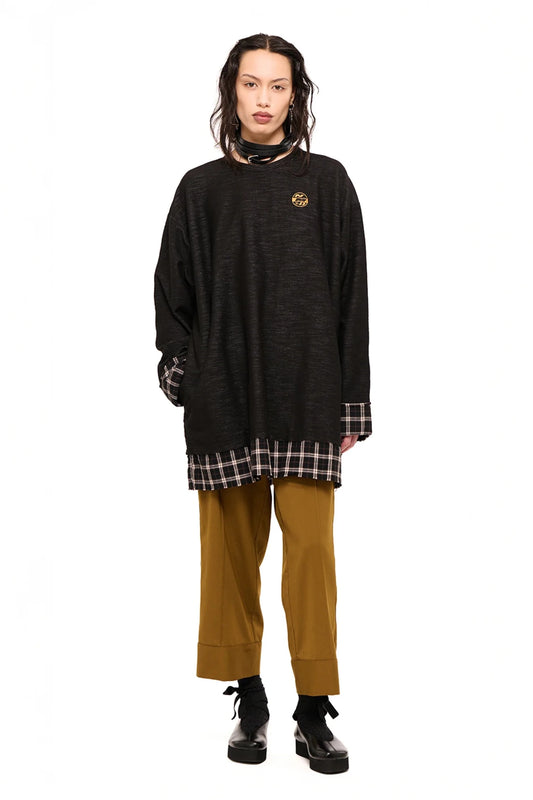 NOM*d | Verve Tunic Denim Knit | Black | Palm Boutique