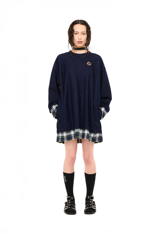 NOM*d | Verve Tunic Denim Knit | Indigo | Palm Boutique