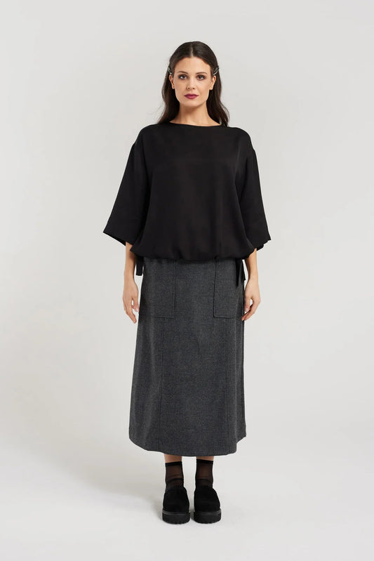Nyne | Billie Skirt | Charcoal | Palm Boutique