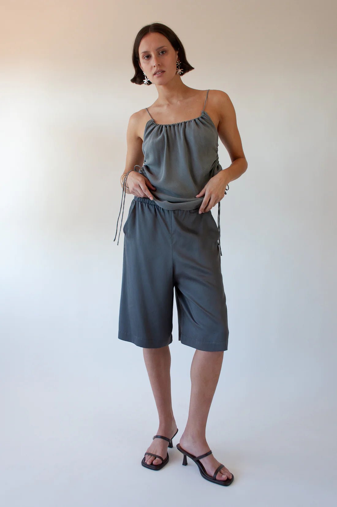 Ovna Ovich | Boxing Short | Steel | Palm Boutique