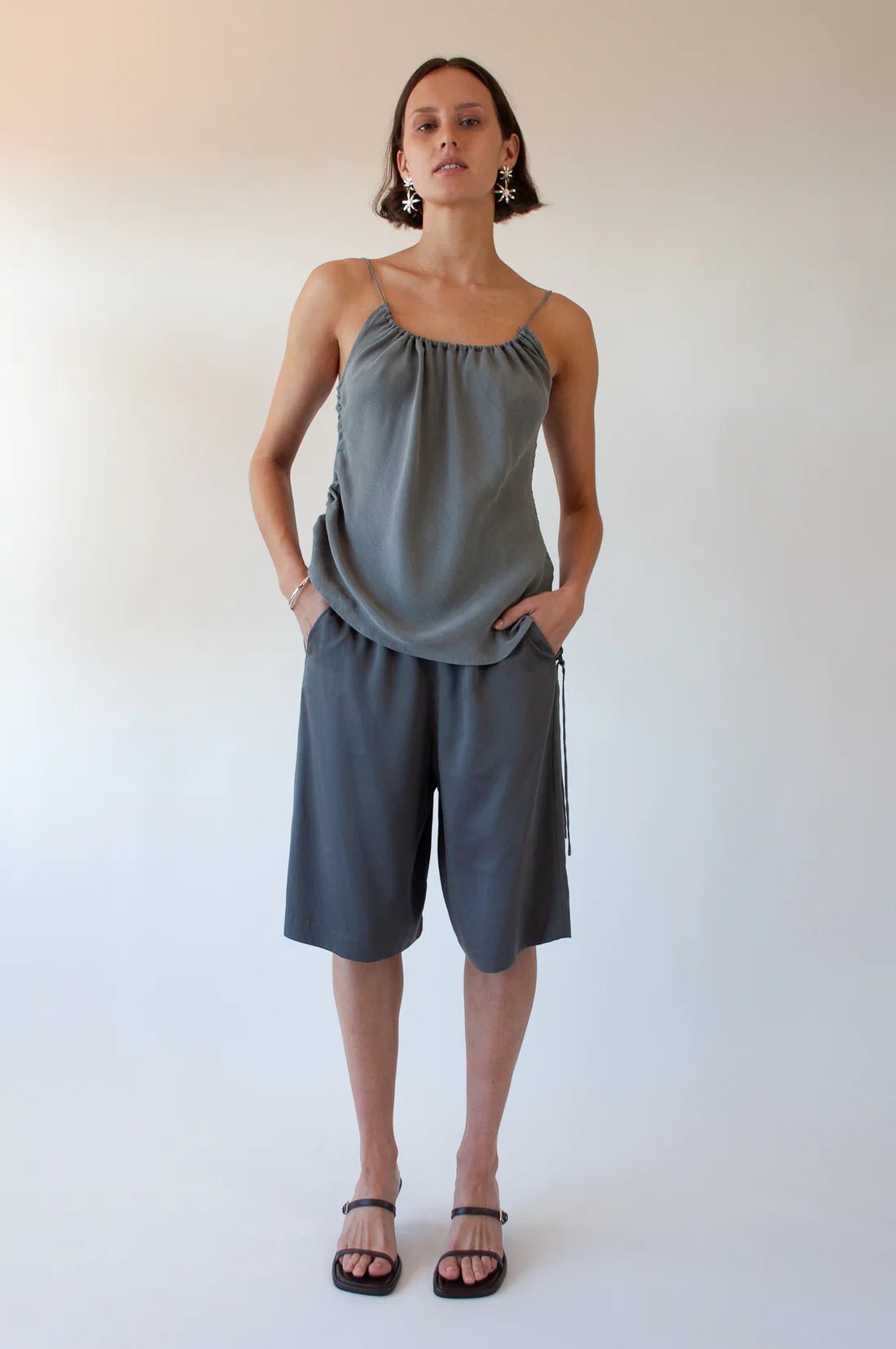 Ovna Ovich | Boxing Short | Steel | Palm Boutique