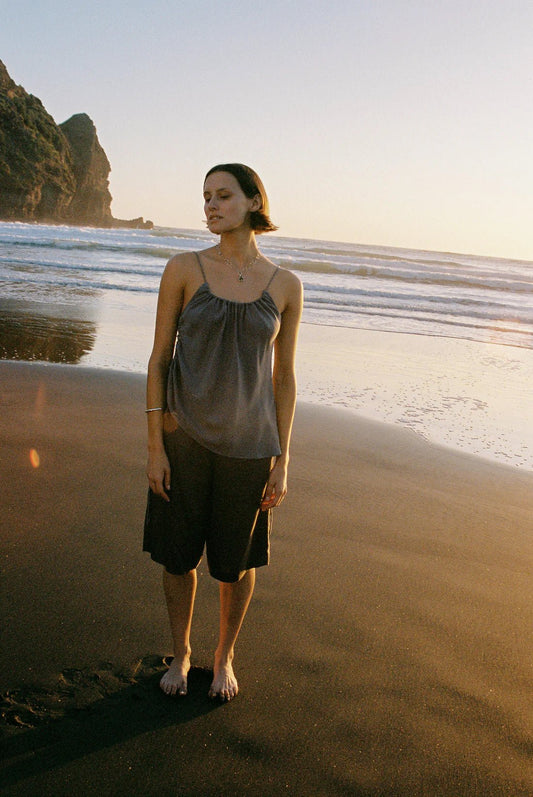 Ovna Ovich | Boxing Short | Steel | Palm Boutique