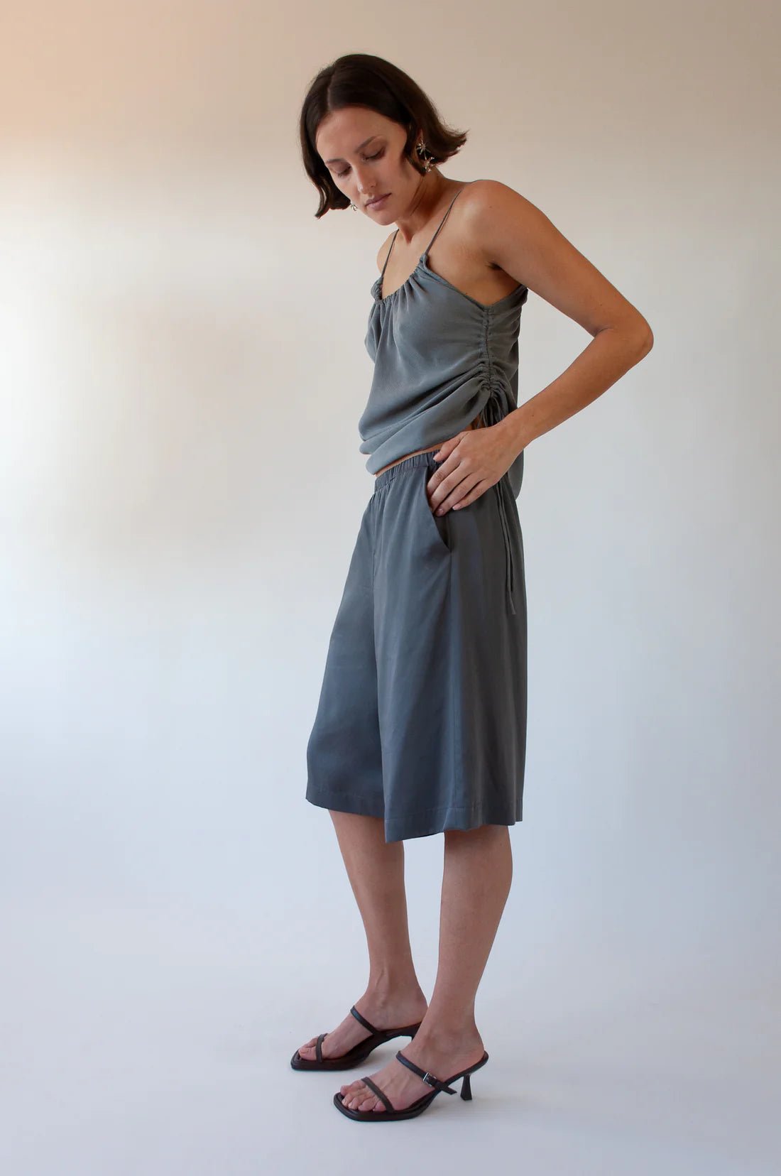 Ovna Ovich | Boxing Short | Steel | Palm Boutique