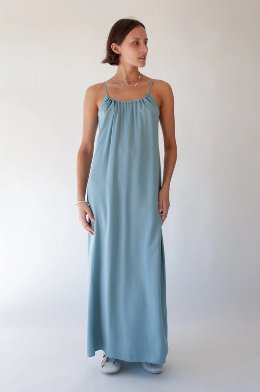 Ovna Ovich | Ode Dress | Slate Blue | Palm Boutique