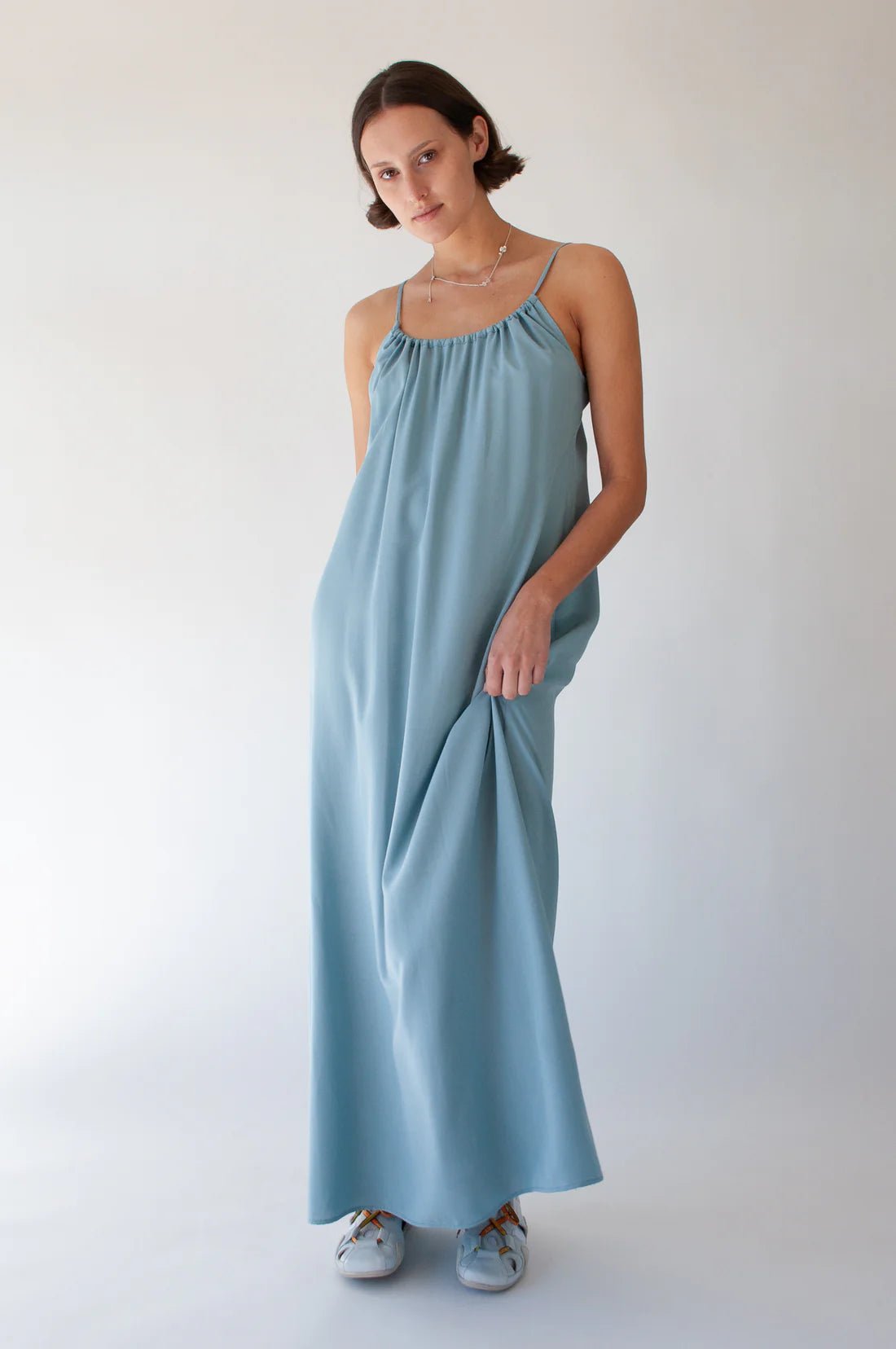 Ovna Ovich | Ode Dress | Slate Blue | Palm Boutique
