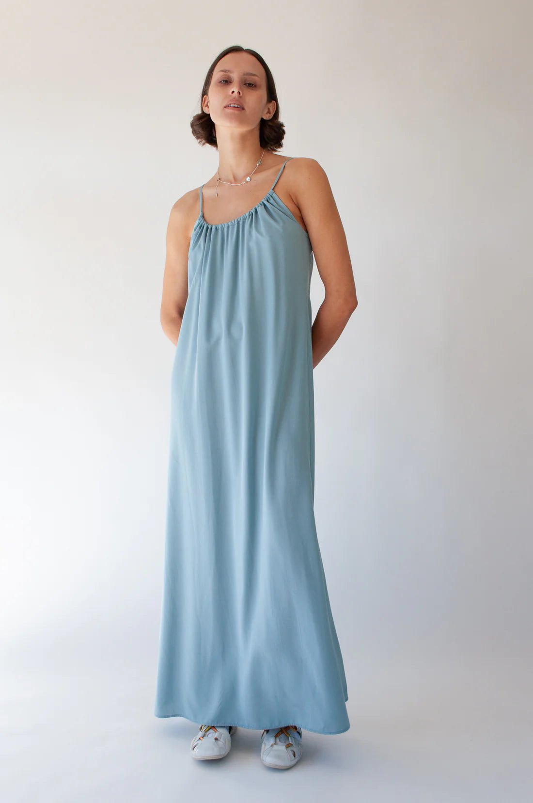 Ovna Ovich | Ode Dress | Slate Blue | Palm Boutique