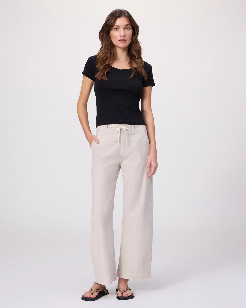 Paige | Arellia Ankle W/Tie | Vintage Pumice Stone | Palm Boutique