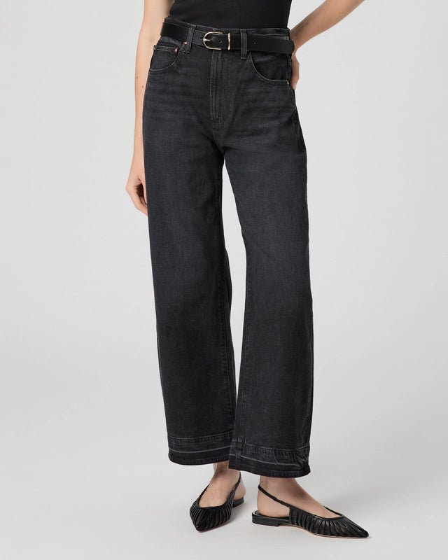 Paige | Arellia Ankle W/Undone Finished Hem | Black Void | Palm Boutique