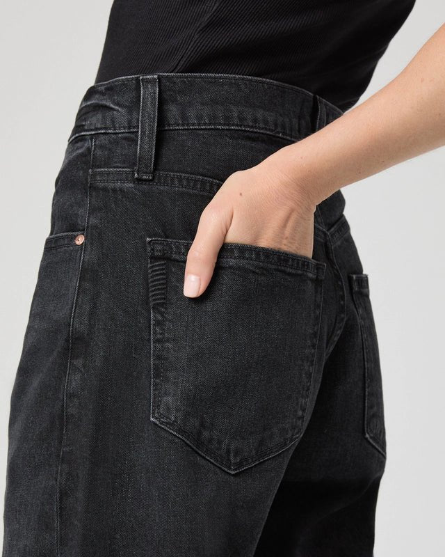 Paige | Arellia Ankle W/Undone Finished Hem | Black Void | Palm Boutique