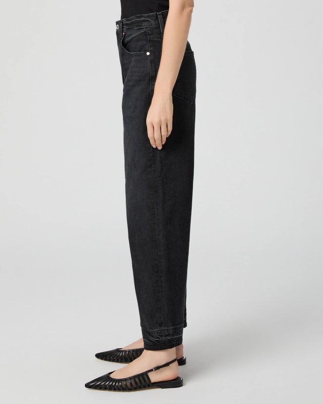 Paige | Arellia Ankle W/Undone Finished Hem | Black Void | Palm Boutique