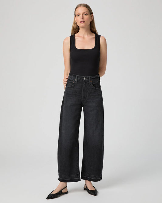 Paige | Arellia Ankle W/Undone Finished Hem | Black Void | Palm Boutique
