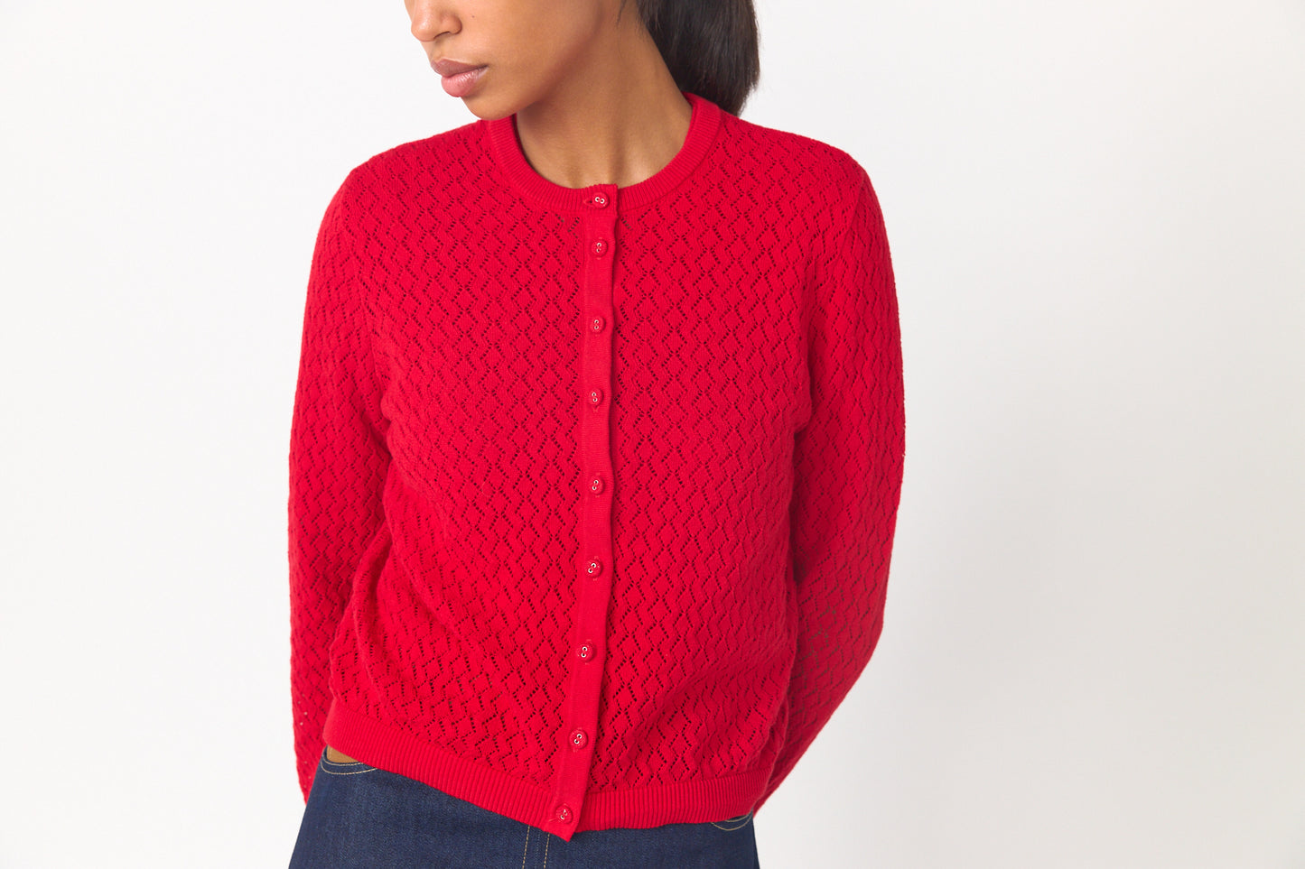 Parquet Cardigan | Red
