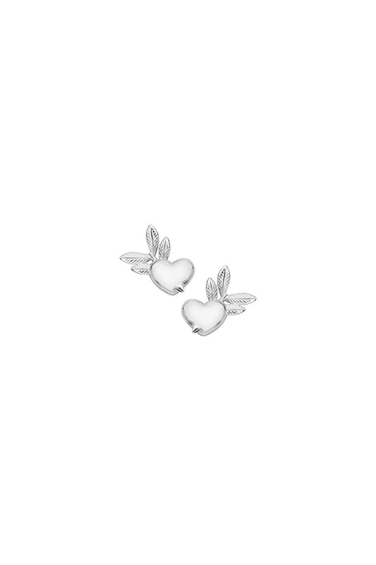 Pixie Heart Studs | Sterling