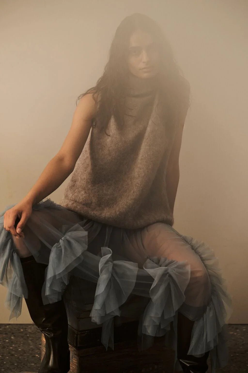 Rabens Saloner | Aifa Superlight Halter Top | Mushroon | Palm Boutique