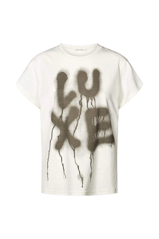 Rabens Saloner | Ambla Luxe T-Shirt | Chalk | Palm Boutique